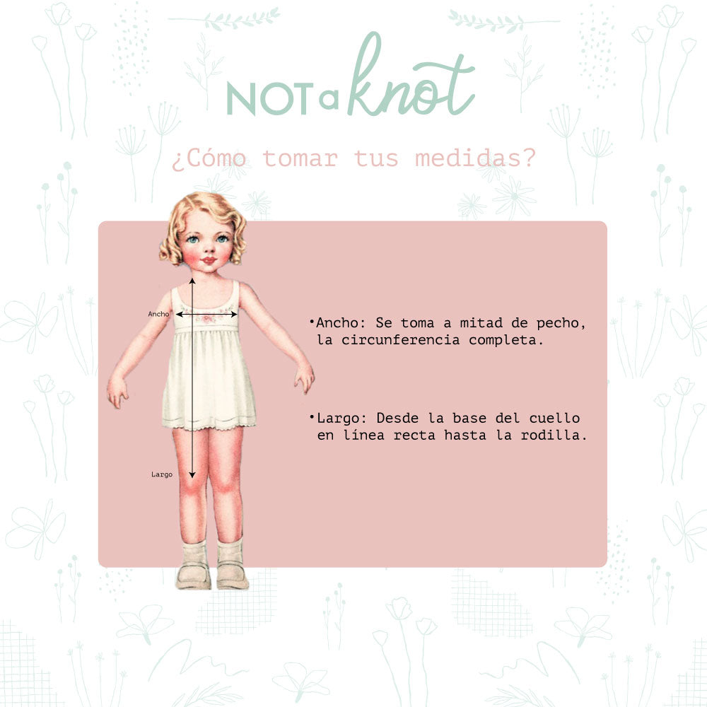 Vestido cuello español estampado