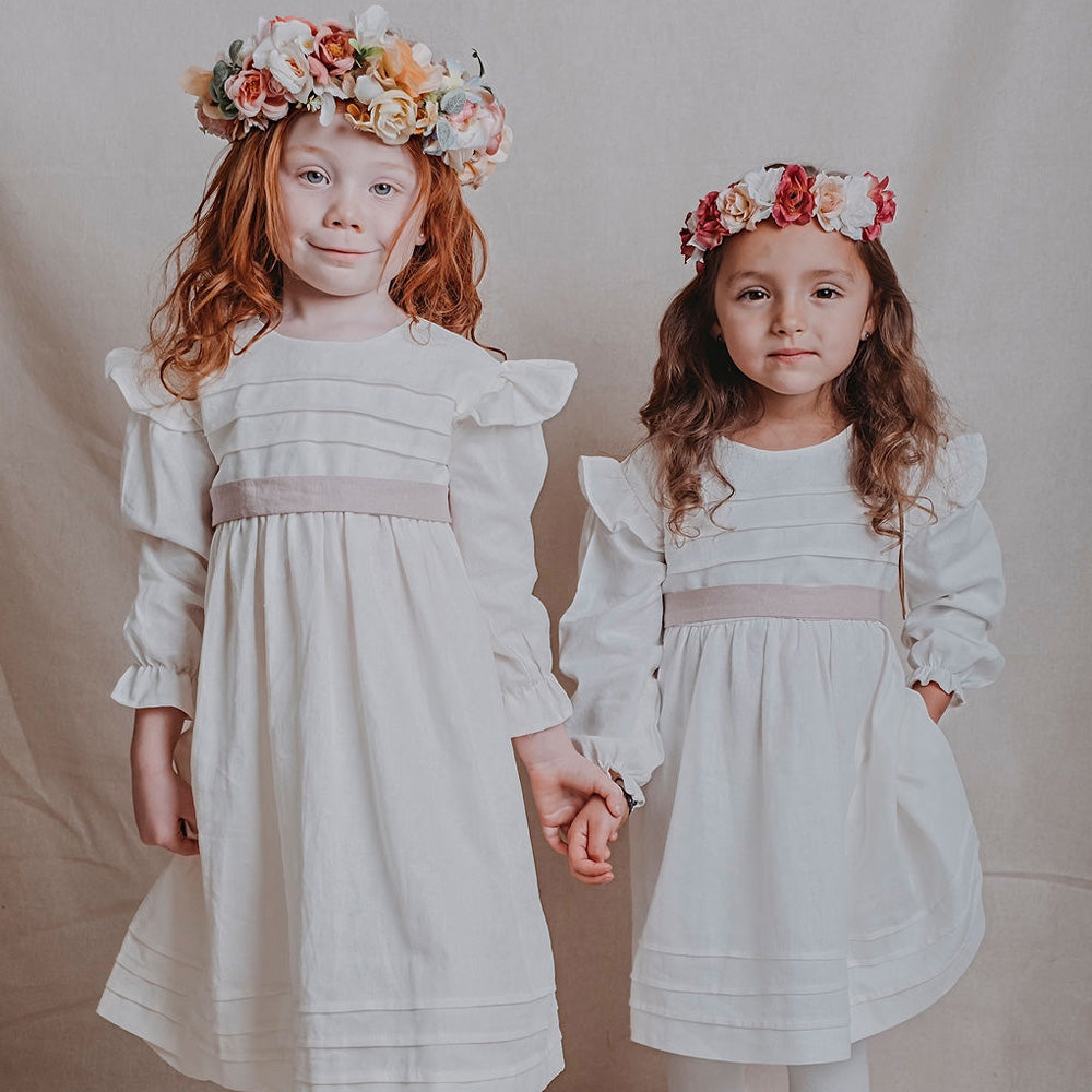 A PEDIDO: Vestido ceremonia manga larga Colomba