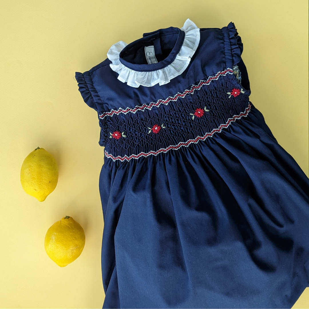 Vestidos smock pop 2022-2023 - Flores rojas