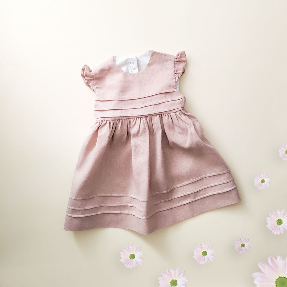 Vestido de Lino Alforzas