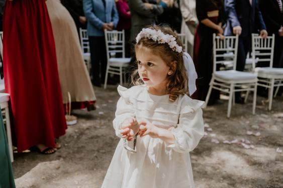 A PEDIDO: Vestido ceremonia manga larga Colomba