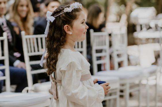 A PEDIDO: Vestido ceremonia manga larga Colomba