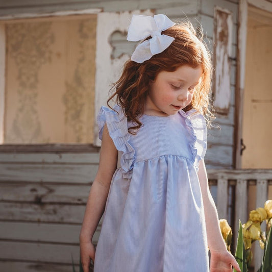 Vestido Listado Manga Corta