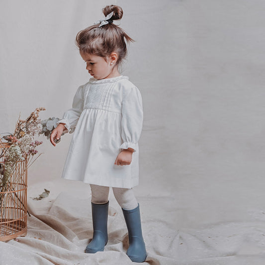 Vestido Alforzas en cotelé