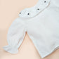 Blusa cuello payaso bordada a mano