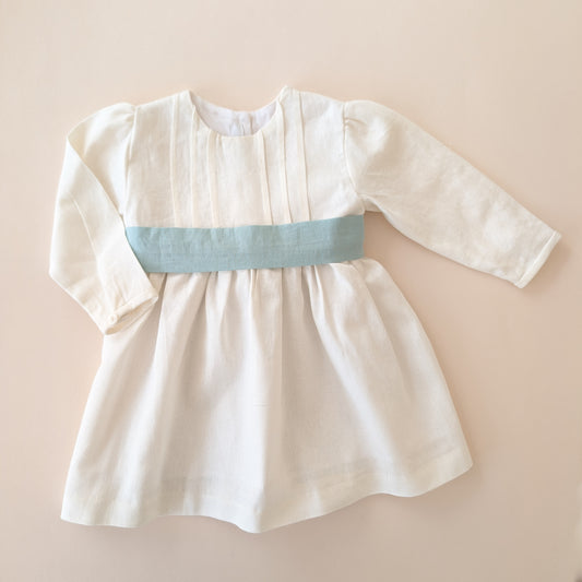 Vestido Trini crudo para ceremonia