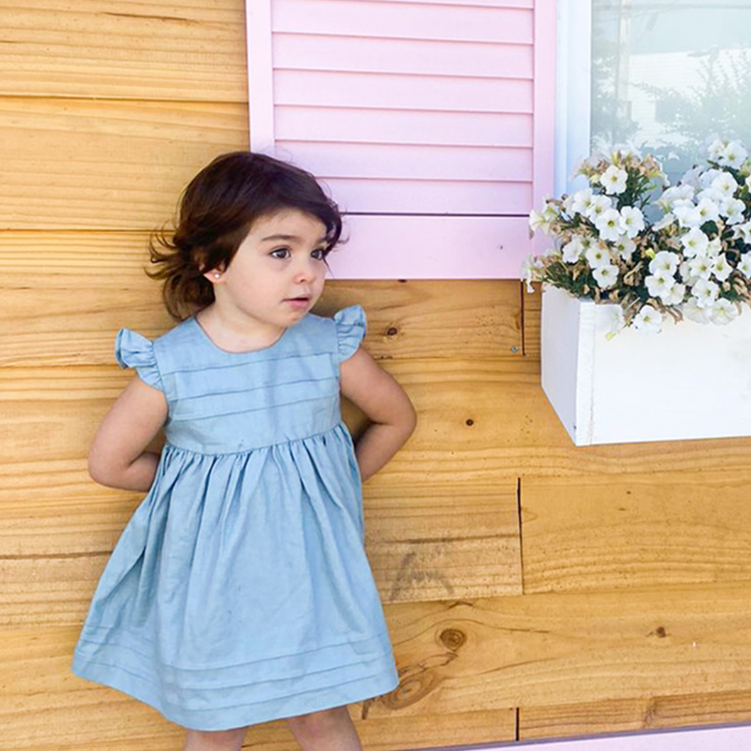 Vestido de Lino Alforzas