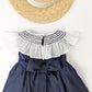 Vestido cuello español en lino