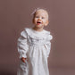 Vestido de lino cuello smock