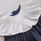 Vestido cuello español en lino