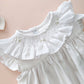 Vestido de Lino Cuello Smock