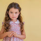 Vestido smock flor rosa