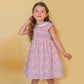 Vestido smock flor rosa