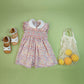 Vestido smock flor rosa