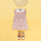 Vestido smock flor rosa