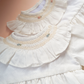 Vestido de lino cuello smock