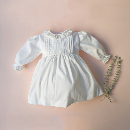 Vestido Alforzas en cotelé