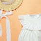 Vestido cuello español en lino