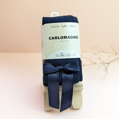 Leotardos Carlomagno Lisos Algodón Con Lazo
